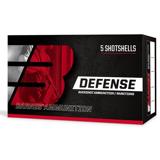 Barnes Bullets 32012 12 Gauge 4BK Buckshot 21 Grain 5 Rounds