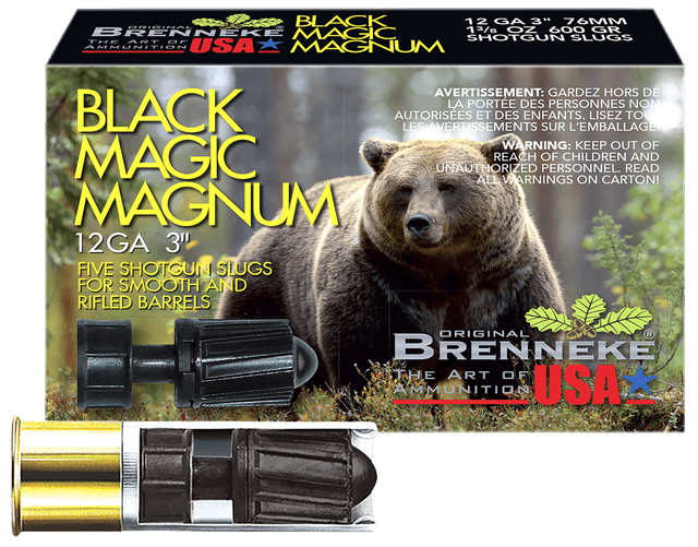 Brenneke Black Magic Magnum Slugs 12 ga. 3 in. 1 3/8 oz. 5 rd.