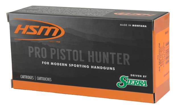 Hsm, Pro Pistol Hunter, 44 Magnum, Sierra Jacketed Hollow Cavity, 240 Grain, 50 Rounds