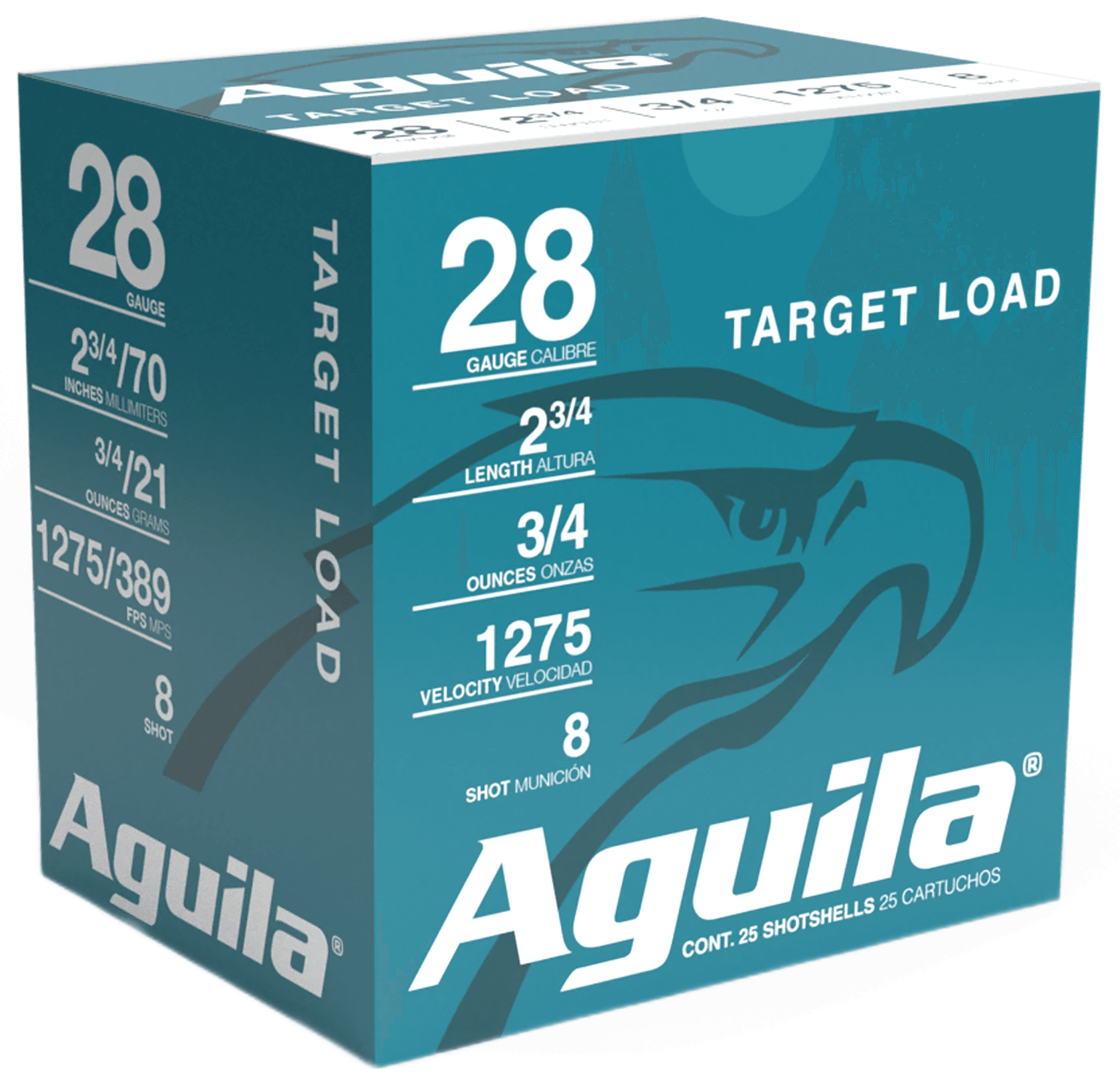 Aguila High Velocity Shotgun Game Load 28 Gauge 8 Shot 3/4 Grain 25 Rounds