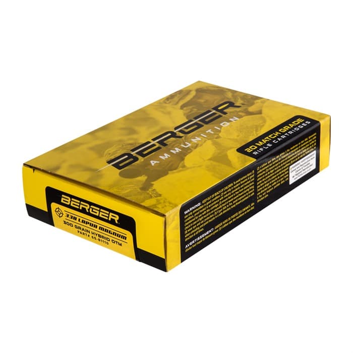 Bergara 338 Lapua Magnum Hybrid Otm 300 Grain 20 Rounds