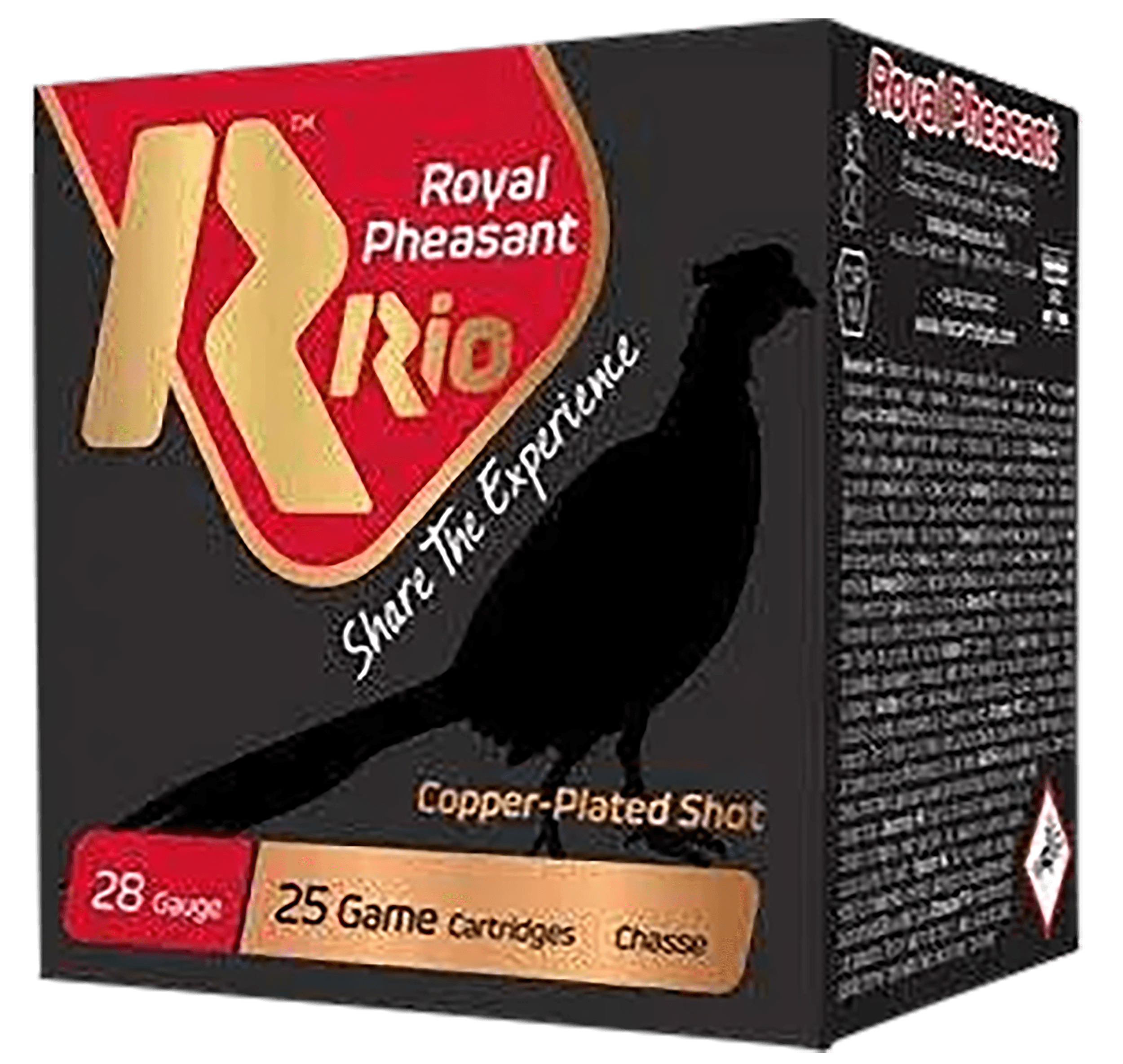 Rio Ammunition RPC285 Royal Pheasant  28Gauge 2.75" Copper 5Shot 25 Rounds