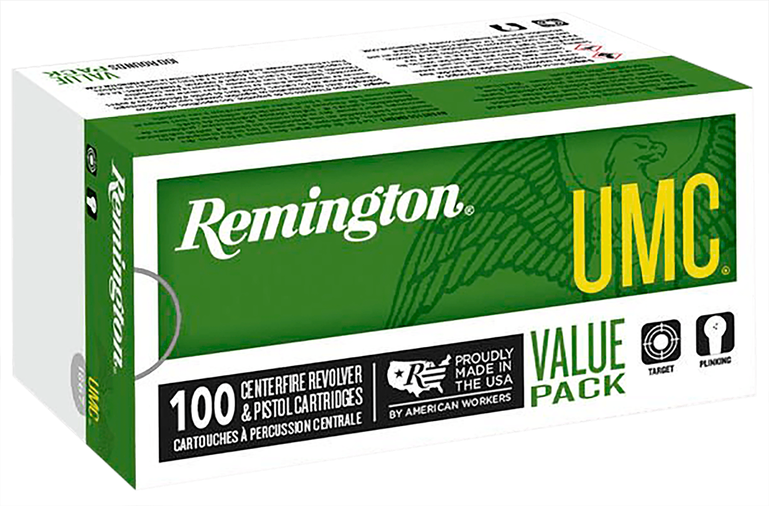 Remington UMC 38 Special +P Jacketed Hollow Point 125 Grain 100 Rounds