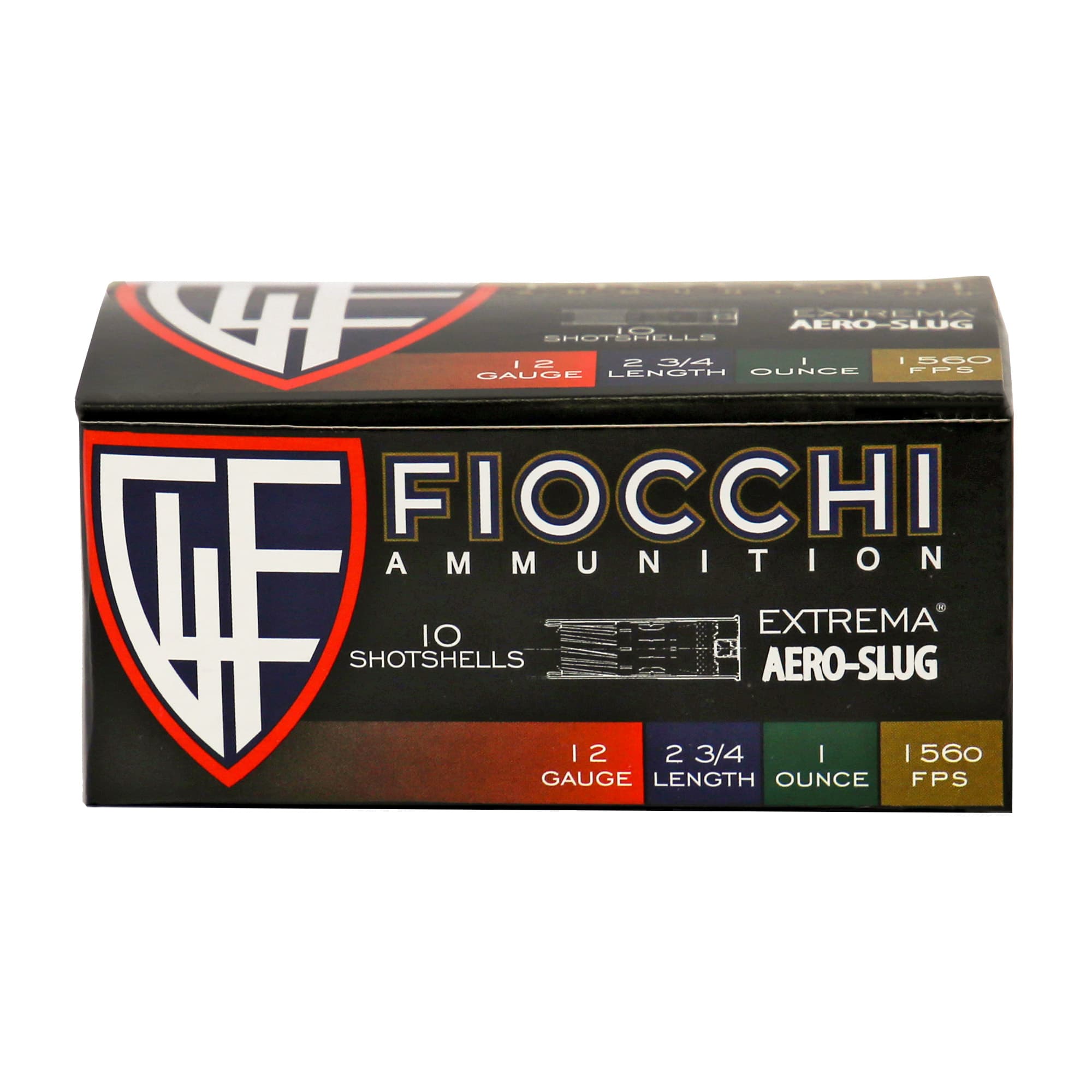Fiocchi Aero Slugs 12 ga. 2.75 in. 1 oz. Rifled 10 rd.