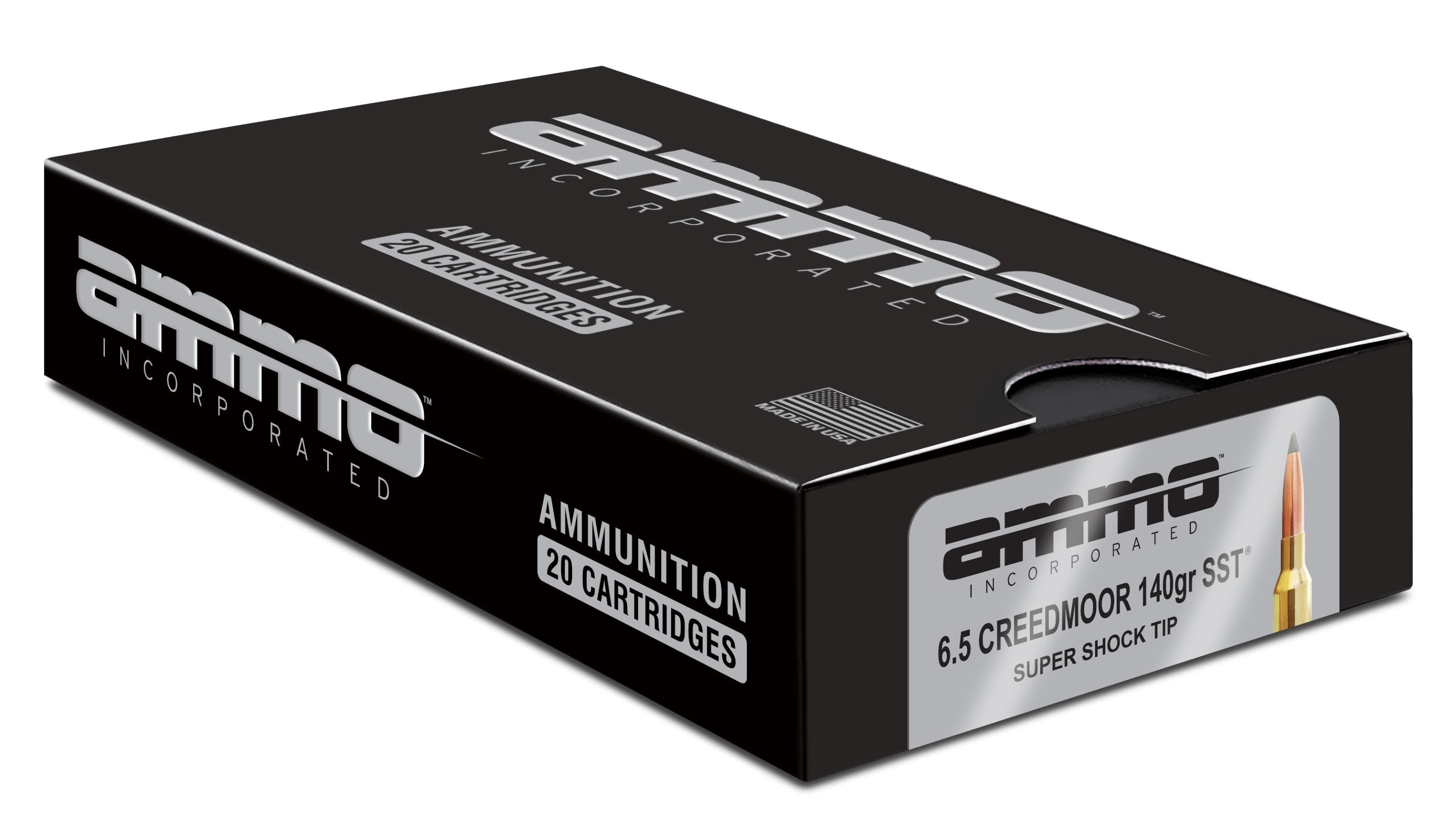 Ammo Inc Signature Hunt 6.5 Creedmoor Rifle Ammo - 140 Grain | Super Shock Tip | 200rd Case