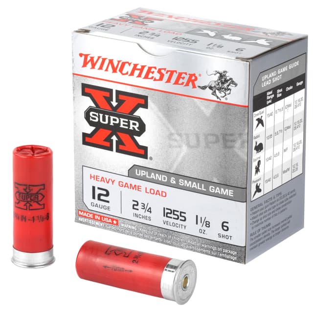 Winchester Super-X Heavy Game Load 12 Gauge Lead 1 1/8 oz 25 Rounds