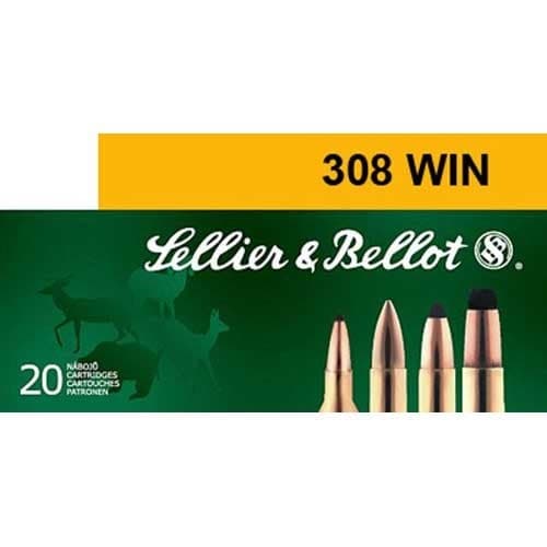 Sellier & Bellot 308 Winchester Hollow Point Boat Tail 168 Grain 20 Rounds