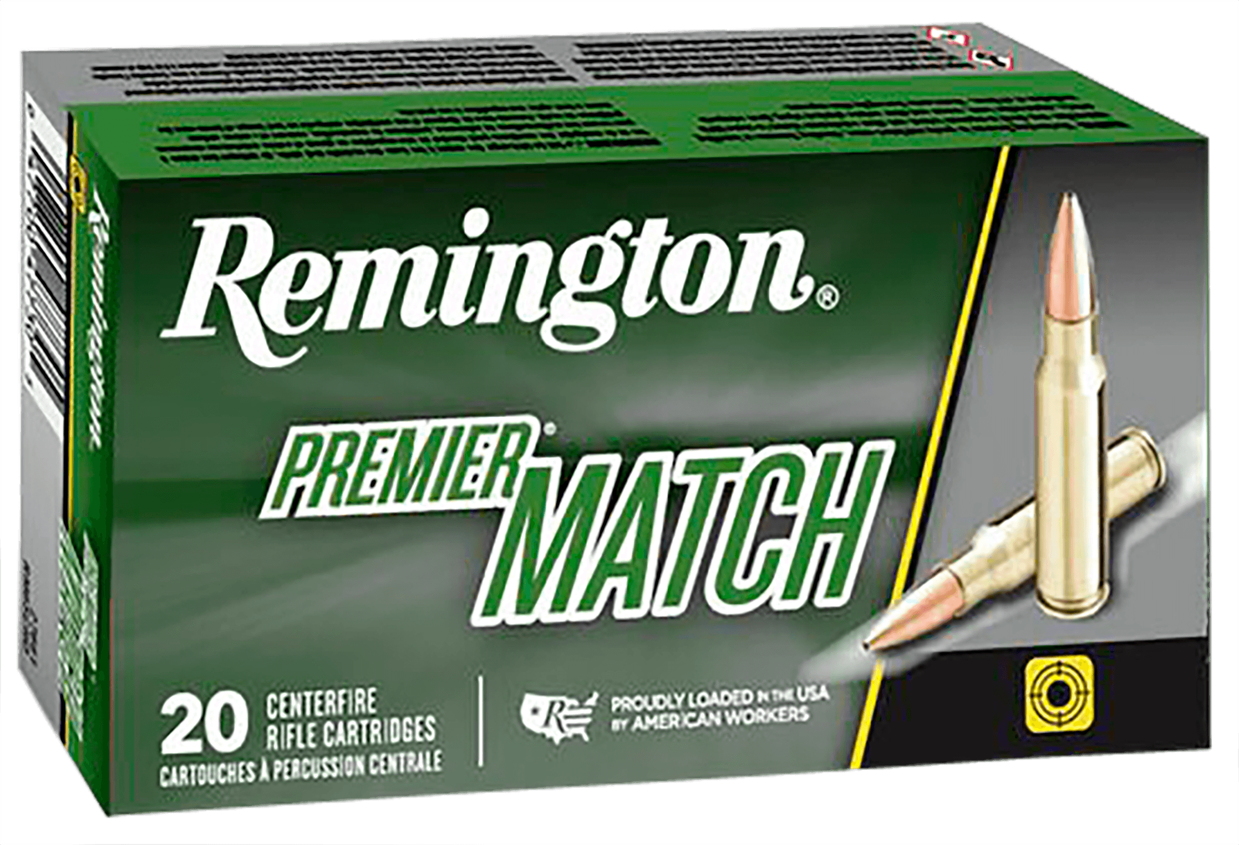 Remington Premier Match 308 Winchester MatchKing BTHP 168 Grain 20 Rounds