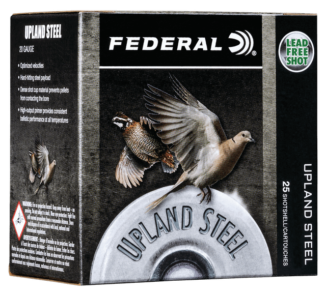 Federal Upland Steel Shotgun Ammo 410 Gauge Steel Shot 3/8 Ounce 25 Rounds