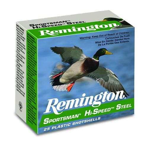 Remington Sportsman Hi-Speed Steel 20 Gauge Steel Shot 3/4 Grain 25 Rounds