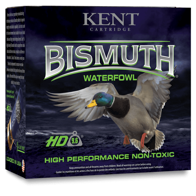 Kent Cartridge B123W405 Bismuth Waterfowl 12 Gauge 3" 1 3/8 oz Bismuth 5 Shot 25 Rounds