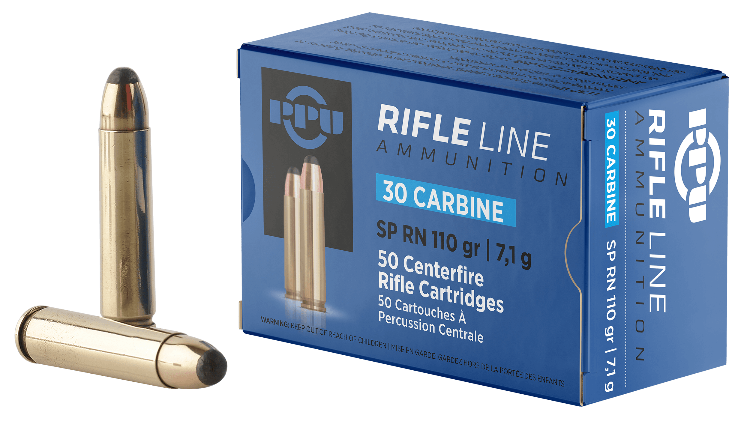 Prvi Partizan PPU PP30S 30 Carbine Soft Point 110 Grain 50 Rounds