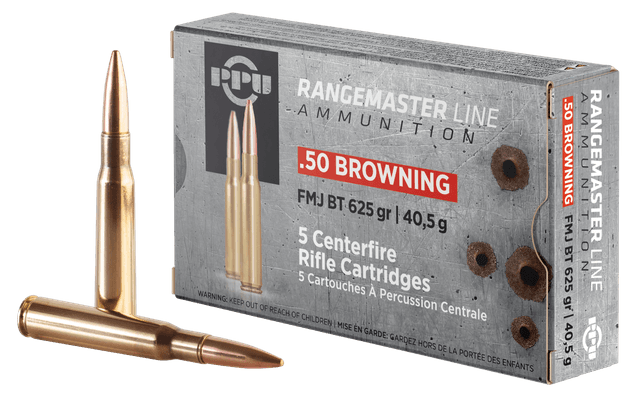 Prvi Partisan PPRM50 50 BMG Full Metal Jacket 625 Grain 5 Rounds