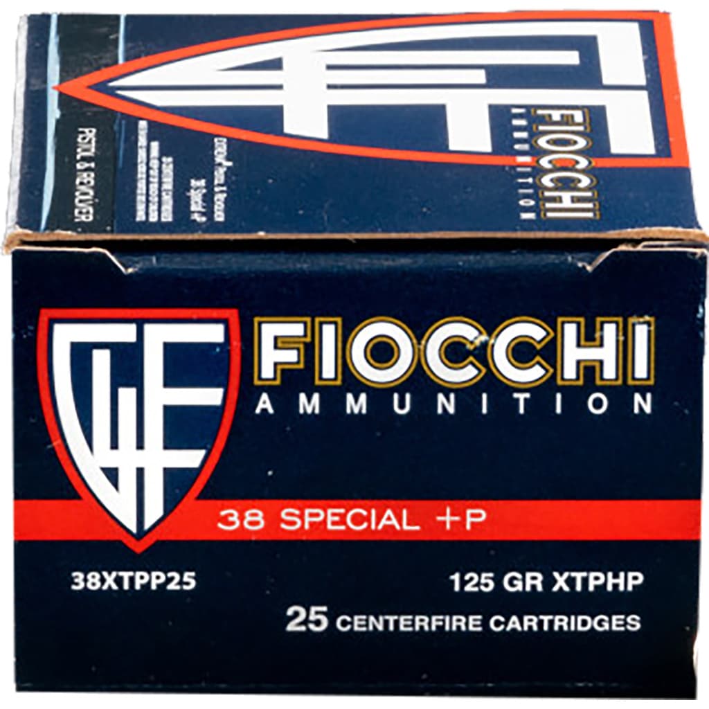 Fiocchi Hyperformance Defense Pistol Ammo 38 Spl.+P 125 gr. XTPHP 25 rd.