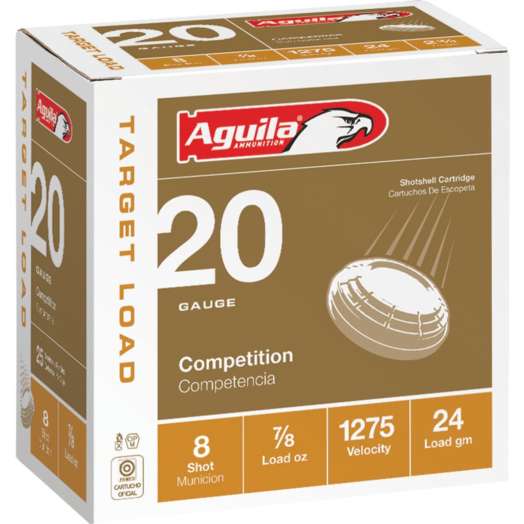 Aguila Target Shotgun Load 20 Gauge Shot 7/8 oz 25 Rounds