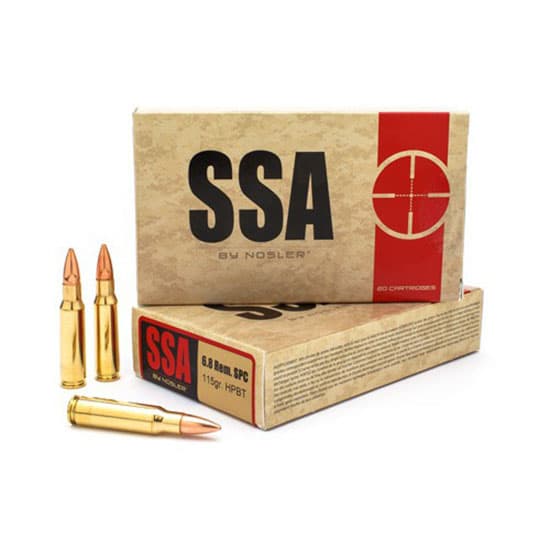 Nosler Match Grade 6.8 Remington Spc Boat Tail Hollow Point 115 Grain 20 Rounds