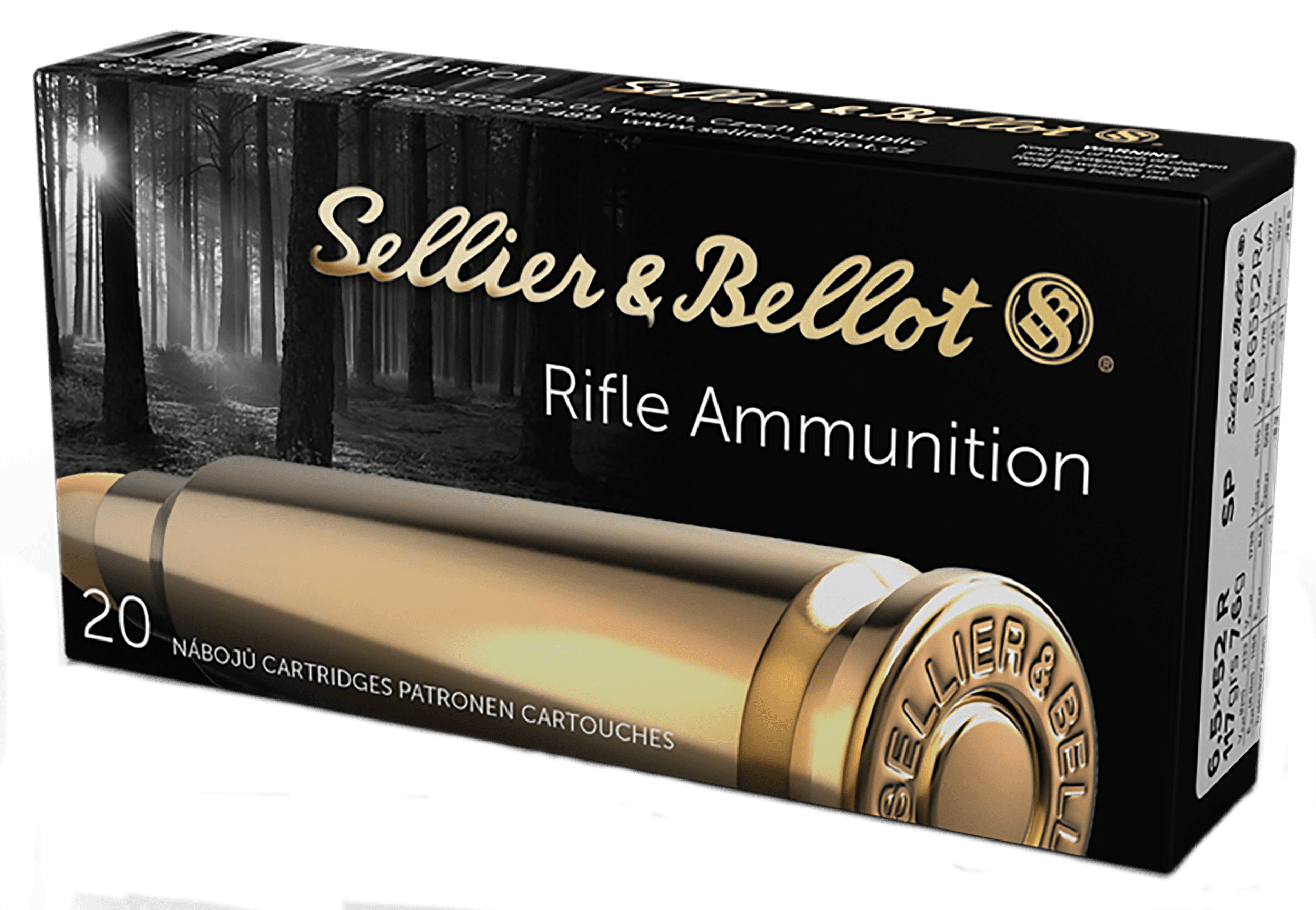 Sellier & Bellot SB6552RA 6.5x52mmR Soft Point 117 Grain 20 Rounds