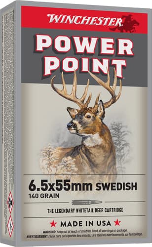 Winchester WIN X6555 6.5x55mm Soft Point 140 Grain 20 Rounds