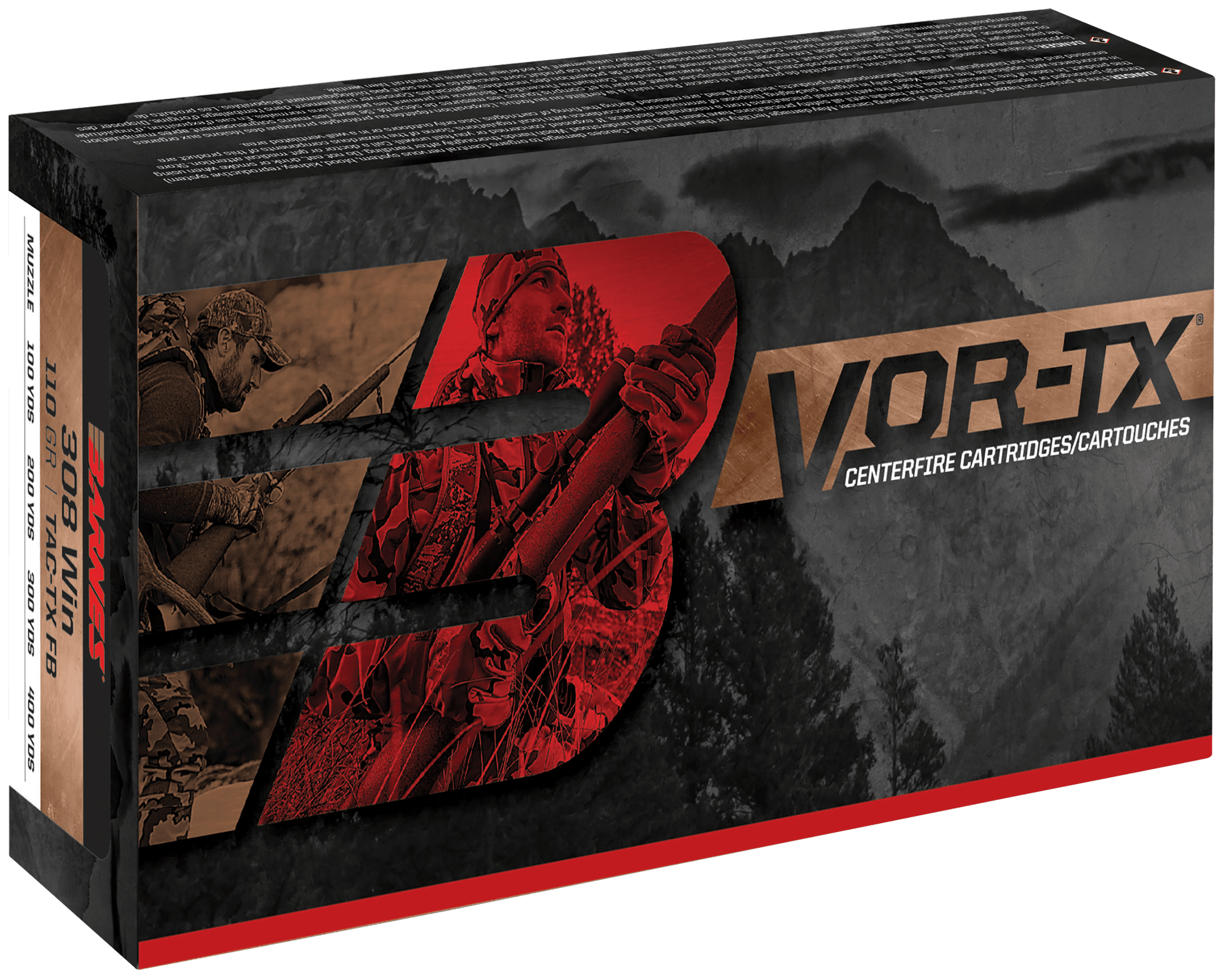 Barnes Bullets VOR-TX 300 Weatherby Magnum Tipped TSX 180 Grain 20 Rounds