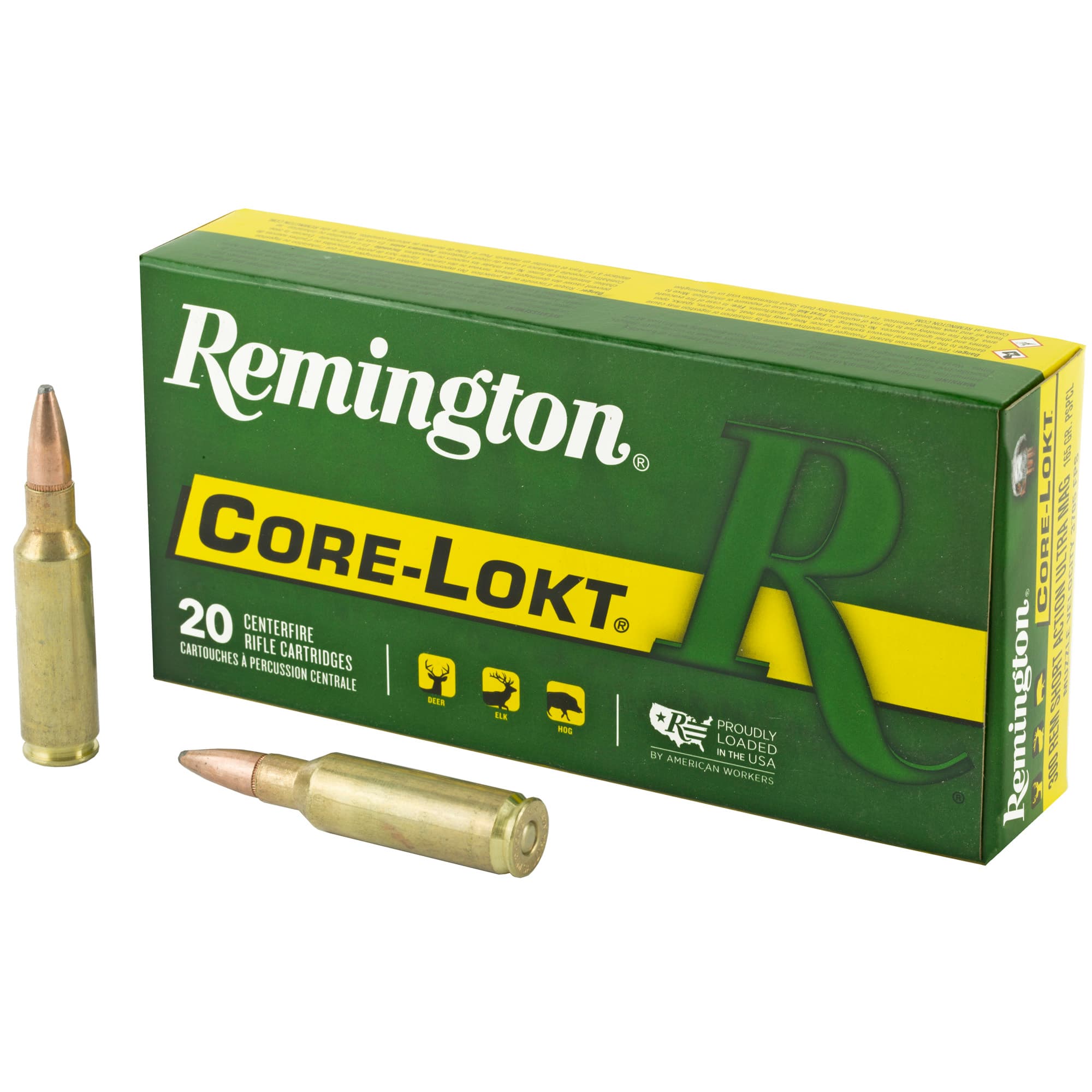 Remington Core Lokt 300 Remington UltraMag Soft Point 165 Grain 20 Rounds