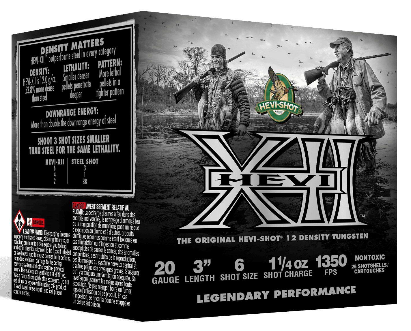 Hevi Shot Hevi-XII Shotgun Ammo 20 ga. 3 in. 1 1/4 oz. 6 Shot 25 rd.
