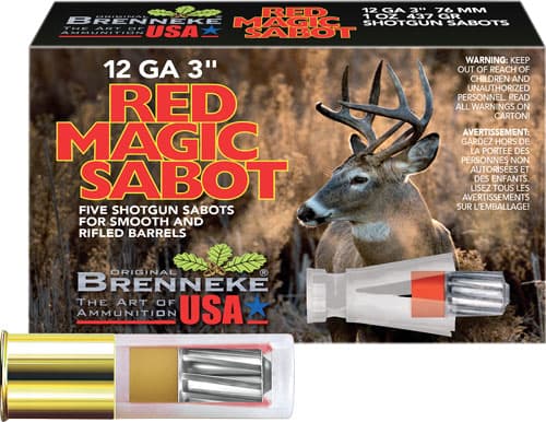 Brenneke Red Magic Sabot Slugs 12 ga. 3 in. 1 oz. 5 rd.