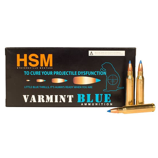 HSM, Varmint Blue, .223 Remington, Sierra BlitzKing, 55 Grain, 20 Rounds