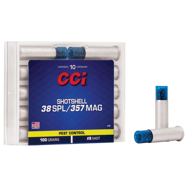 Cci Pest Control 38 Special 357 Magnum Shotshell No9 Shot 100 Grain 10 Rounds