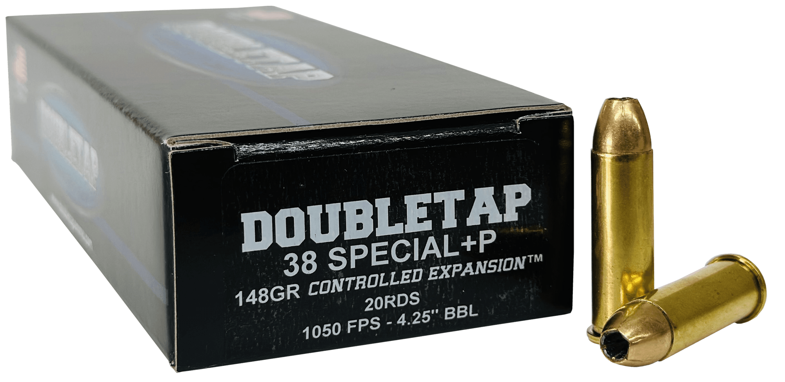 DoubleTap Ammunition 38SP148CE   38Special 148gr Controlled Expansion JHP 20 Rounds