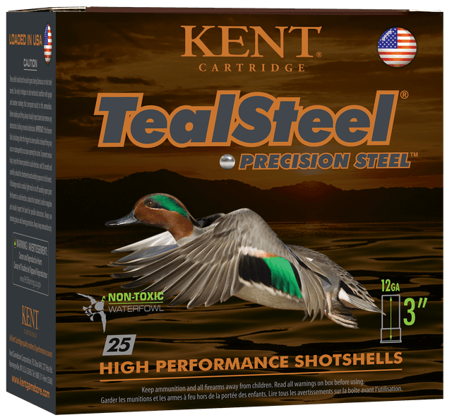 Kent Teal Steel Load 12 ga. 3 in. 1 1/4 oz. 6 Shot 25 rd.