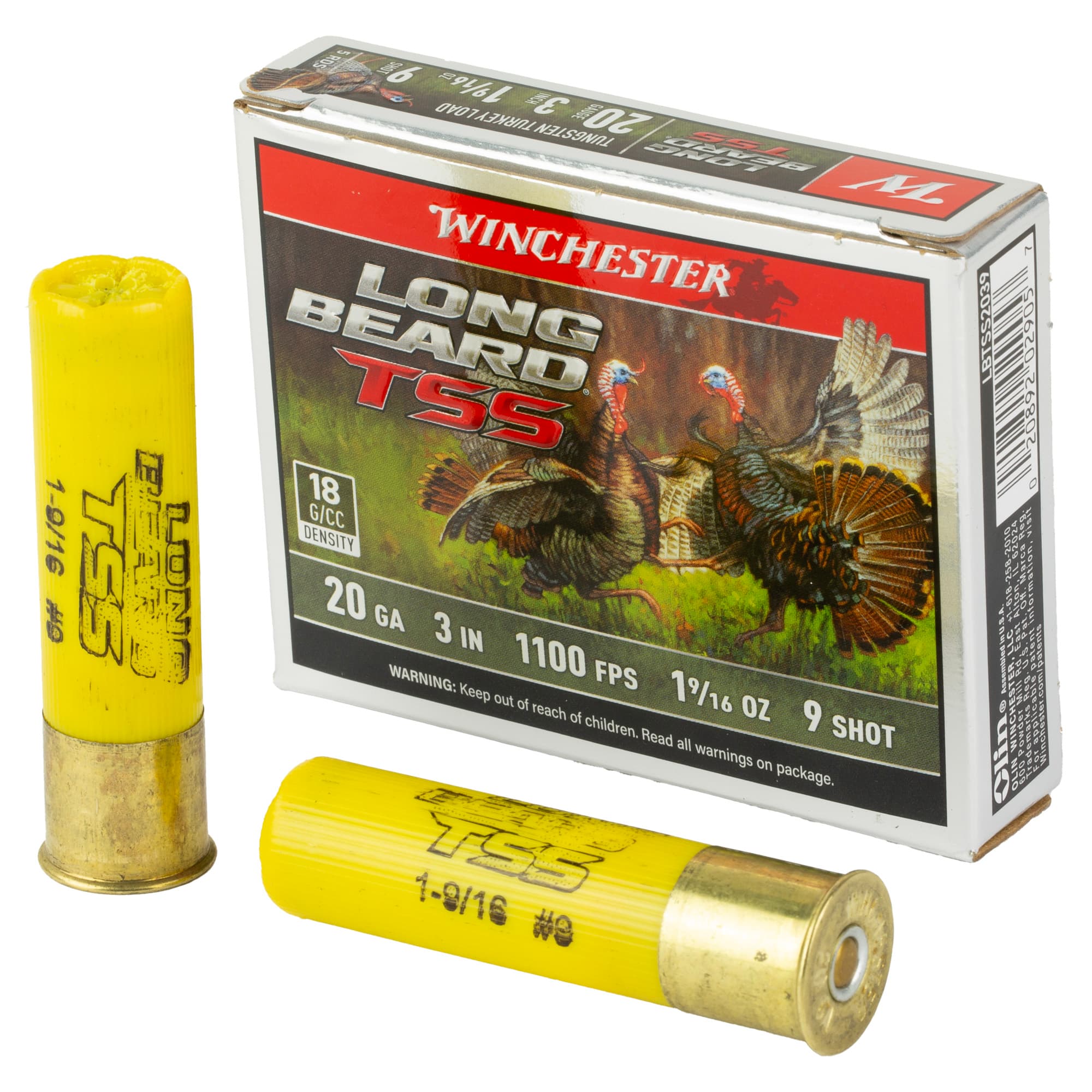 Winchester Long Beard TSS Twenty Gauge Tungsten Shot One and five eighths ounce Five Rounds