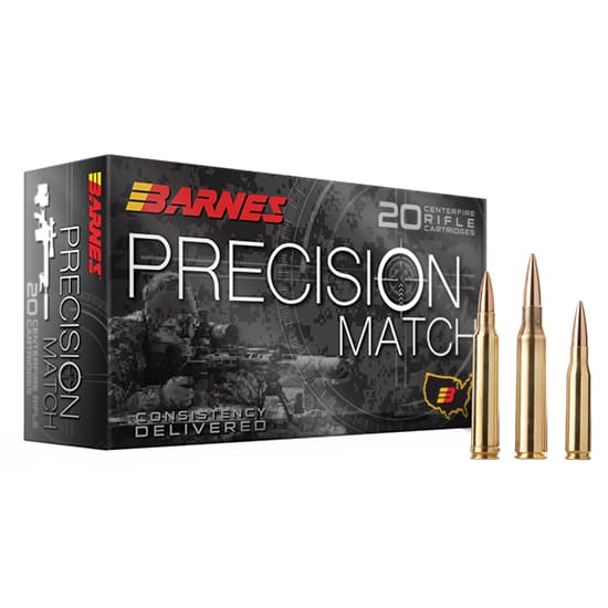 Barnes Bullets Bar 223 Remington OTM Boat Tail Match 77 Grain 20 Rounds