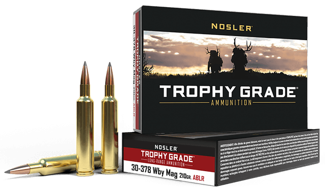 Nosler Trophy Grade 30-378 Weatherby Magnum AccuBond-Lr Soft Point 210 Grain 20 Rounds