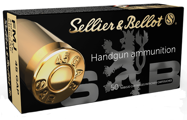 Sellier & Bellot SB45GAP 45 GAP Full Metal Jacket 230 Grain 50 Rounds