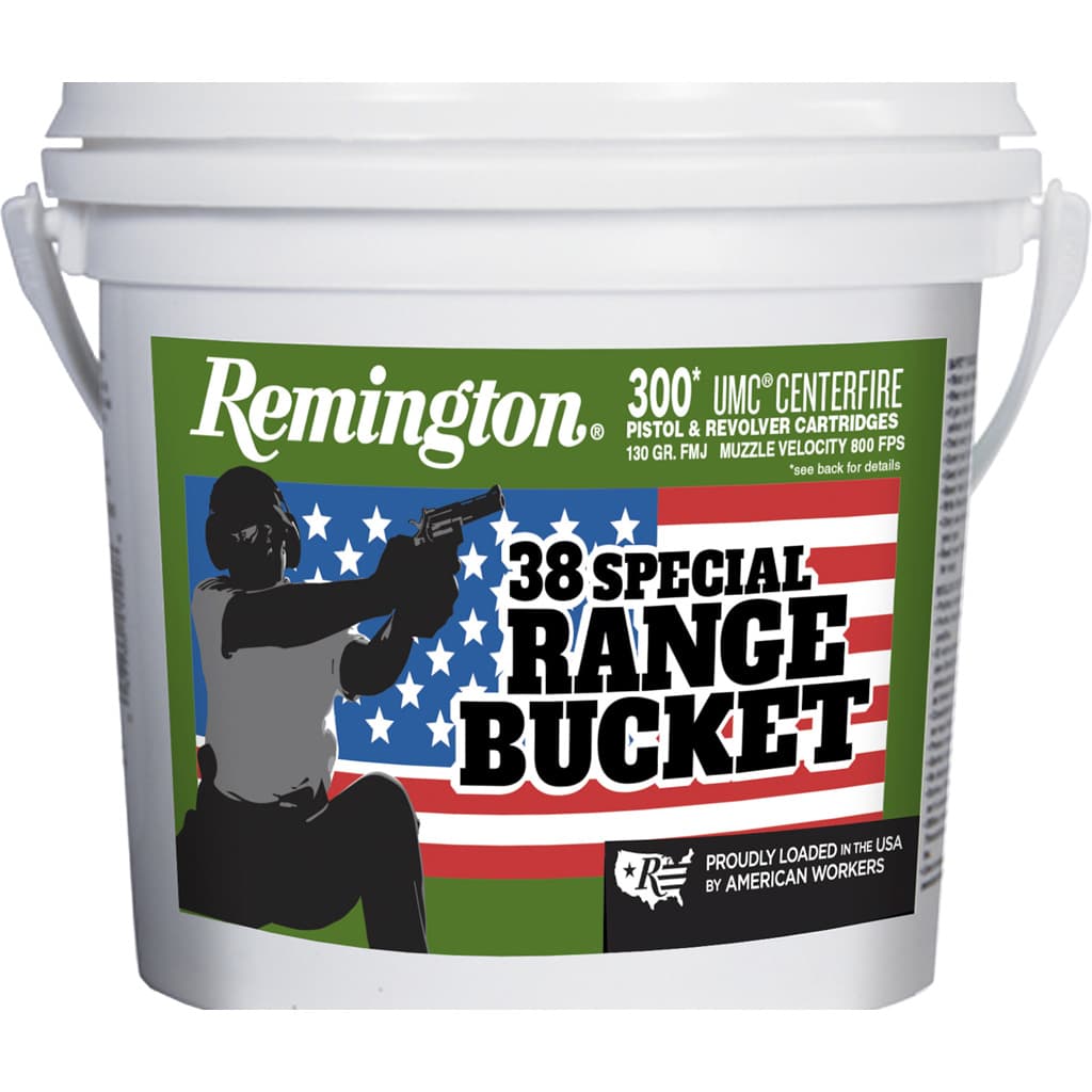 Remington Range Bucket UMC 38 Special Full Metal Jacket 130 Grain 300 Rounds