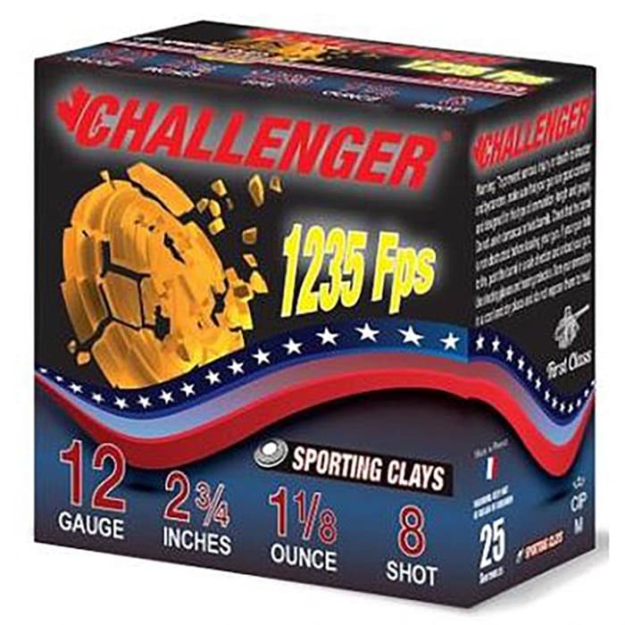 SPORTING CLAY 12 GAUGE 2-3/4'' 1-1/8OZ 1235 FPS #8 250 CASE