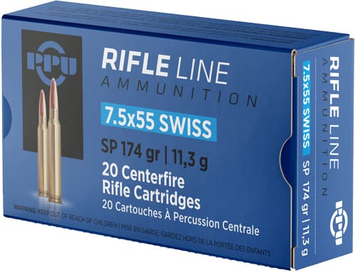 Prvi Partizan PPU PP7SS 7.5x55mm Swiss Soft Point 174 Grain 20 Rounds