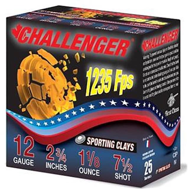 SPORTING CLAY 12 GAUGE 2-3/4'' 1-1/8OZ 1235 FPS #7.5 250 CASE