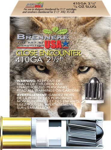 Brenneke Close Encounter Slugs 410 ga. 2 1/2 in. 1/4 oz. 5 rd.