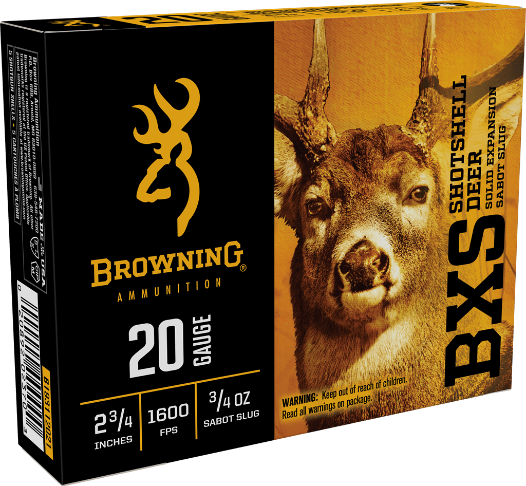Browning BXS 20 Gauge Sabot Slug 3/4 Ounce 5 Rounds