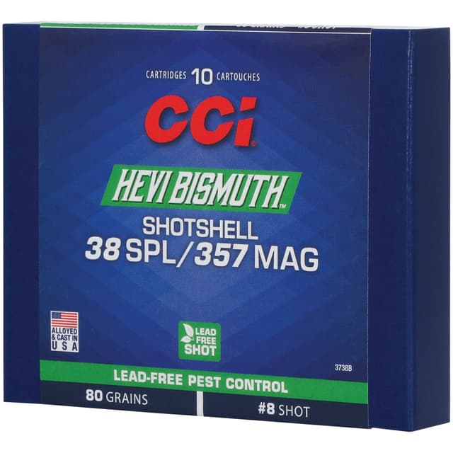 CCI Hevi-Bismuth 38 Special Shotshell 75 Grain 10 Rounds