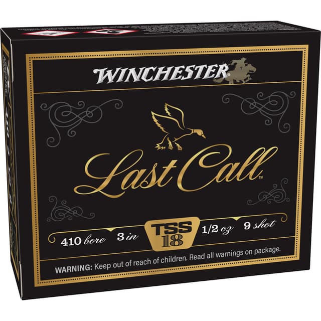 Winchester Last Call 410 Bore Tungsten 1/2 oz 9 Shot 10 Rounds per Box