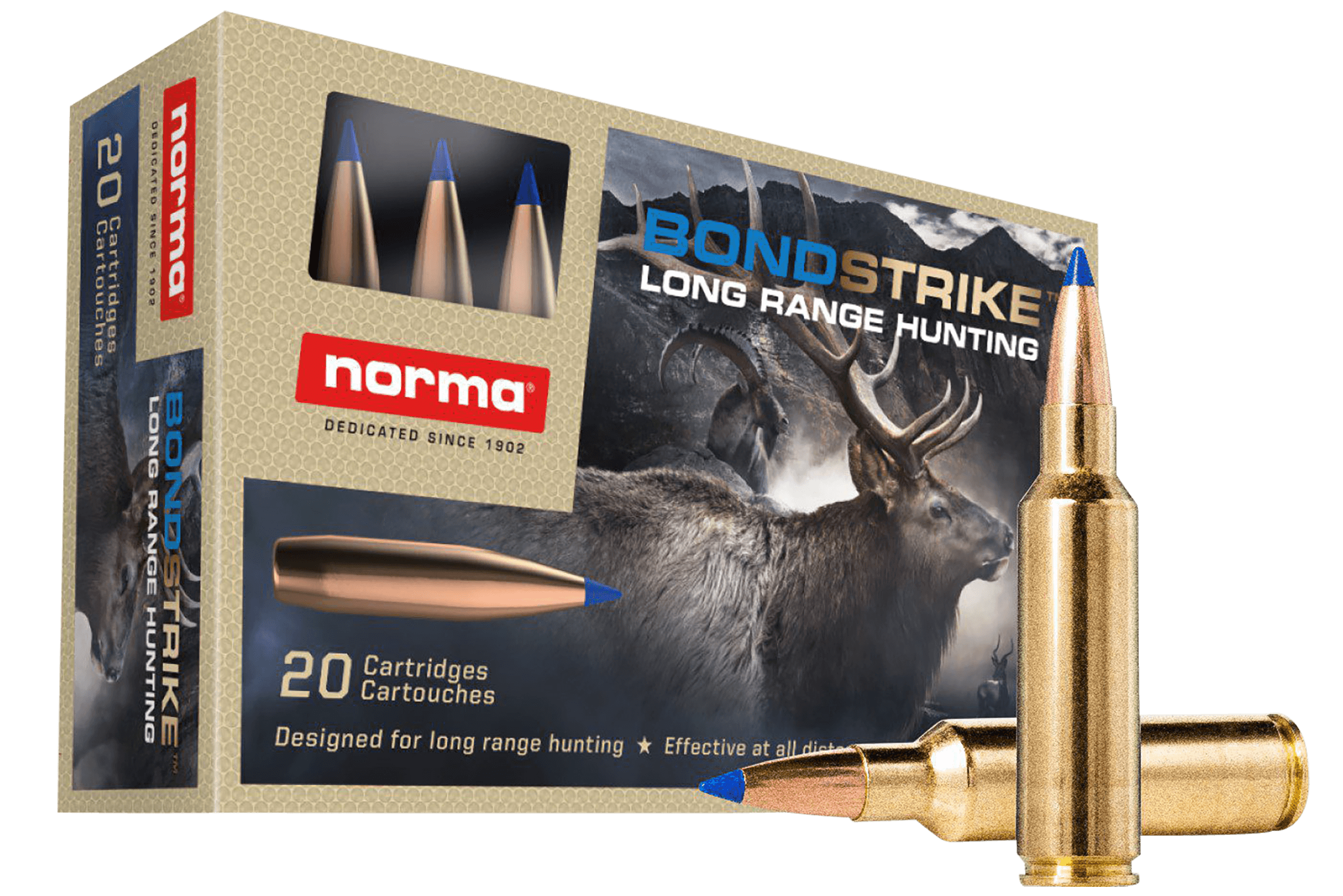 Norma Ammunition 20175832 Dedicated Hunting Bondstrike 300WSM 180gr Bonded Polymer Tip 20 Rounds