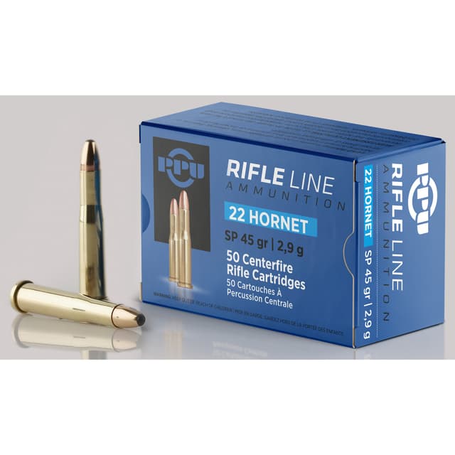 Prvi Partizan PPU PP22H 22 Hornet Soft Point 45 Grain 50 Rounds