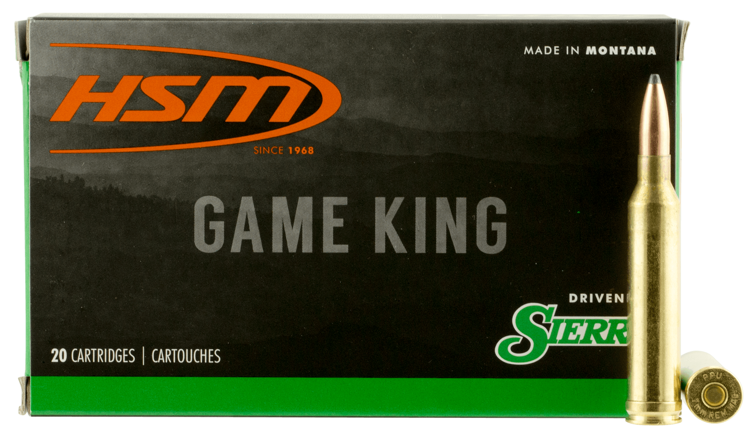 HSM Game King 7mm Shooting Times Westerner Sierra Spitzer BT 160 Grain 20 Rounds