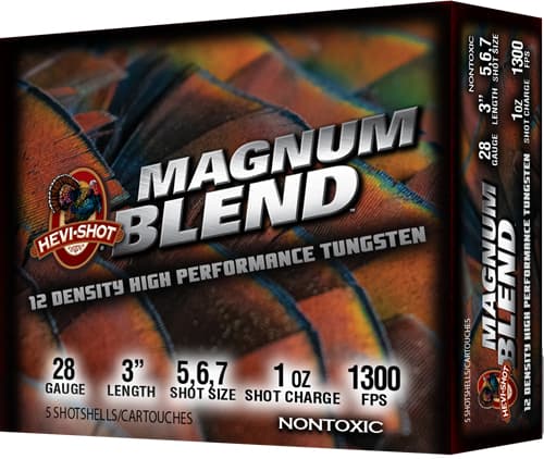 HEVI-Shot HS28567 HEVI-18 TSS Turkey 28Gauge 3" 1 1/4oz Tungsten 5/6/7Shot 5 Rounds