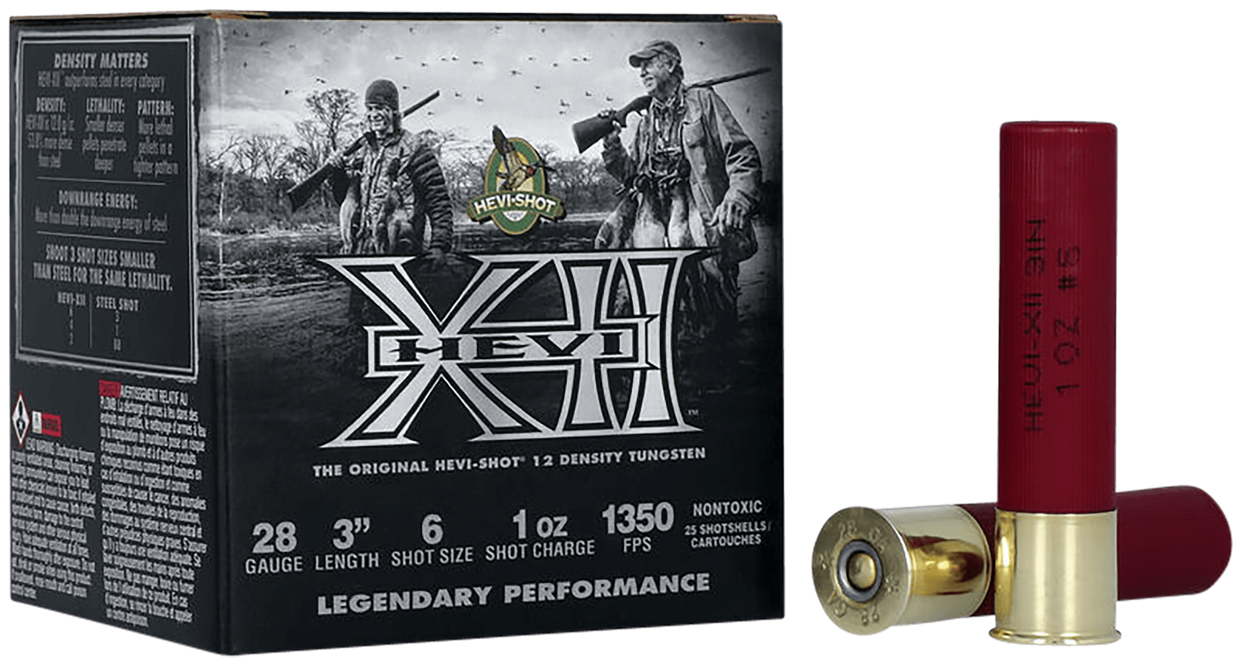 Hevi Shot Hevi-XII Shotgun Ammo 28 ga. 3 in. 1 oz. 6 Shot 25 rd.