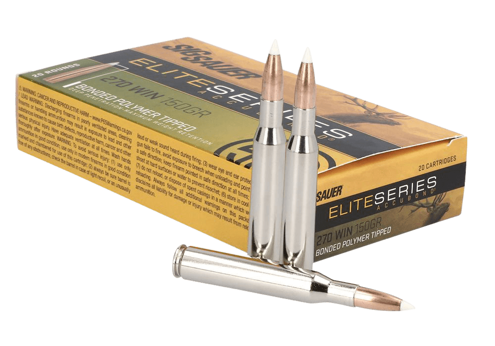 Sig Sauer Elite Hunting 270 Winchester Nosler AccuBond 150 Grain 20 Rounds