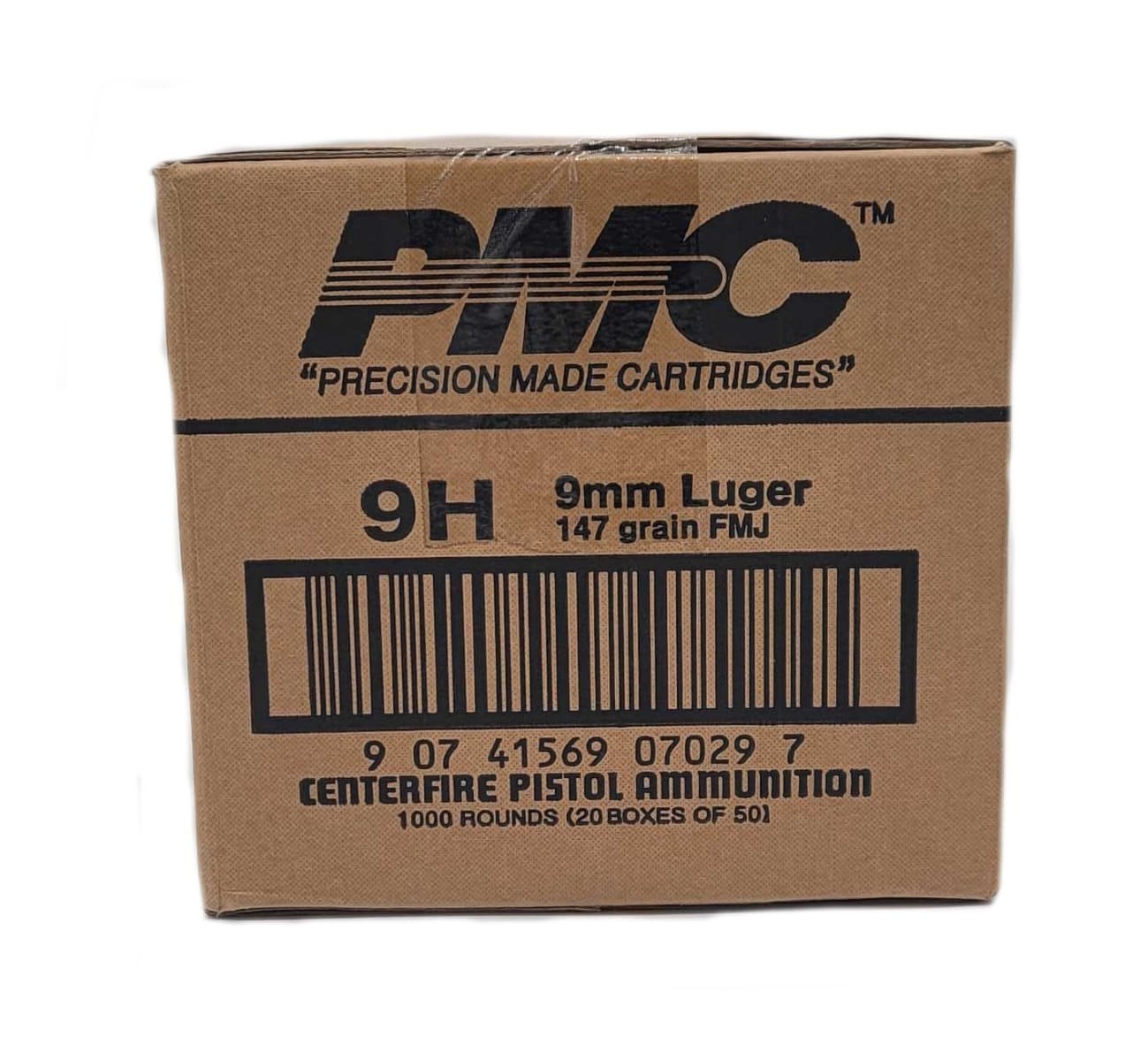 PMC Bronze 9mm Luger Handgun Ammo - 147 Grain | FMJ | 1000rd Case