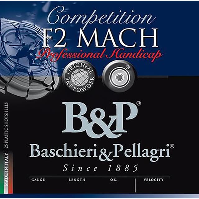 B&P F2 Mach LV Shotgun Loads 12 ga. 2.75 in. 1 oz. 1250 FPS 7.5 Shot 25 rd.